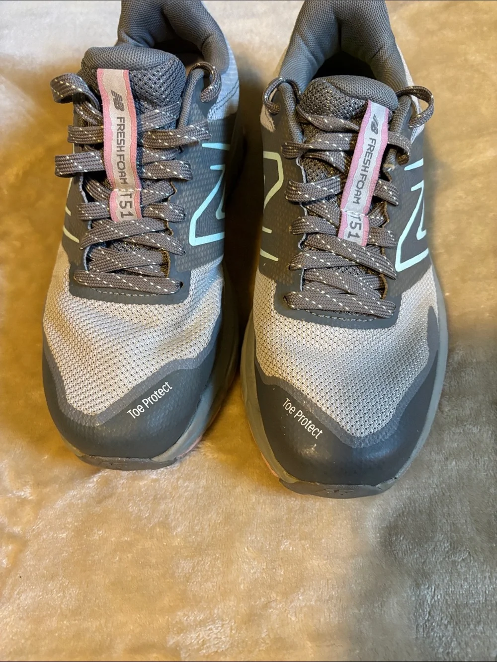 New Balance Women's Gray Mint Athletic Shoes